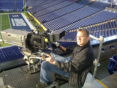 Andy Hayford and the nac Hi-Motion II at the Super Bowl!